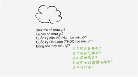 越南禁忌顏色|越來越有趣 第七課:色彩 (Bài 7: Màu sắc)